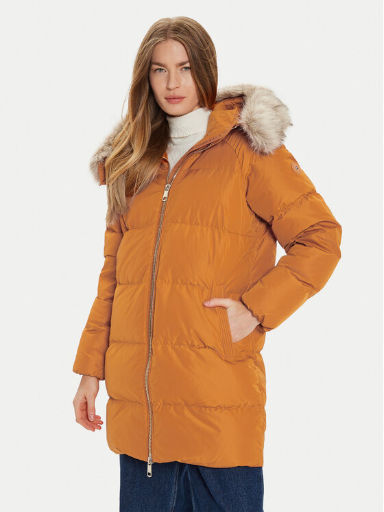 Tommy Hilfiger Kurtka puchowa WW0WW42743 Pomarańczowy Regular Fit