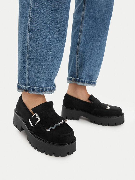DeeZee Loafersy CEO-HY6688001-1 Czarny