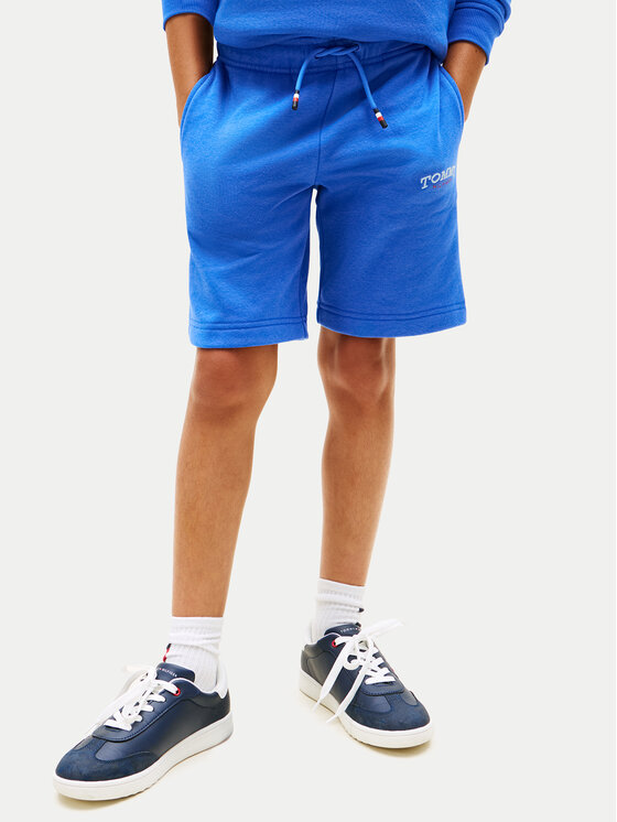 Tommy Hilfiger Szorty sportowe KB0KB10242 Niebieski Regular Fit