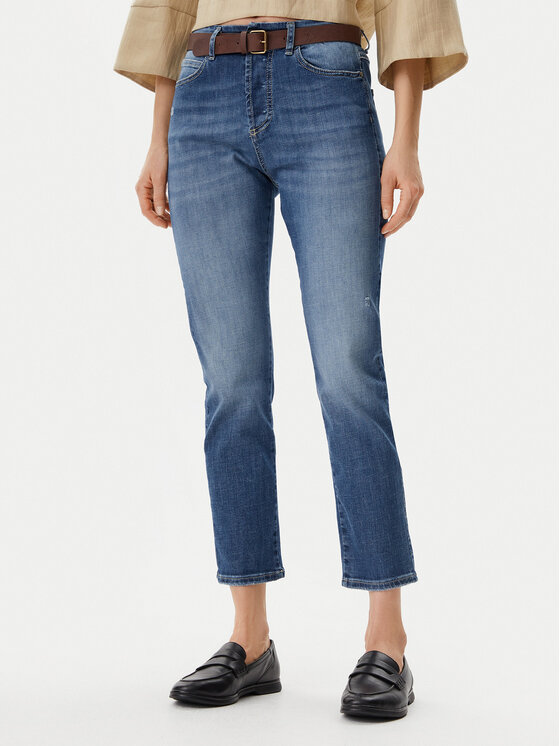Please Jeansy P2TDBQ2W5L Niebieski Straight Leg