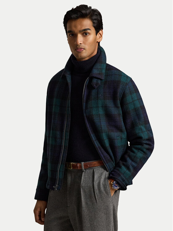 Polo Ralph Lauren Płaszcz wełniany 710B15991001 Czarny Regular Fit