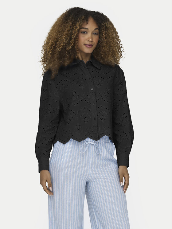 ONLY Koszula Valais 15269568 Czarny Loose Fit