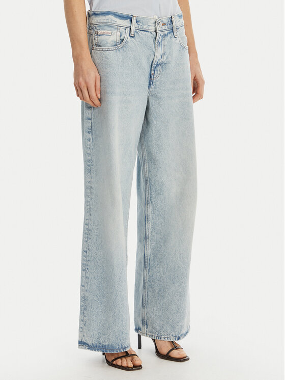 Calvin Klein Jeans Jeansy LV047F663G Niebieski Baggy Fit