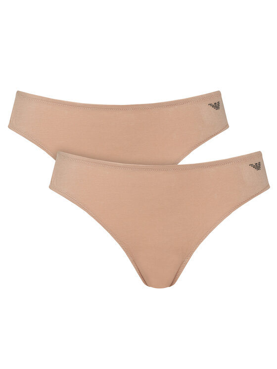 Emporio Armani Underwear Komplet fig brazylijskich EW005512 AF25571 U4134 Beżowy jasny
