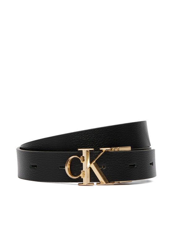 Calvin Klein Pasek Facet Ck 25Mm Pebble Rev/Adj LV04F7044G Czarny