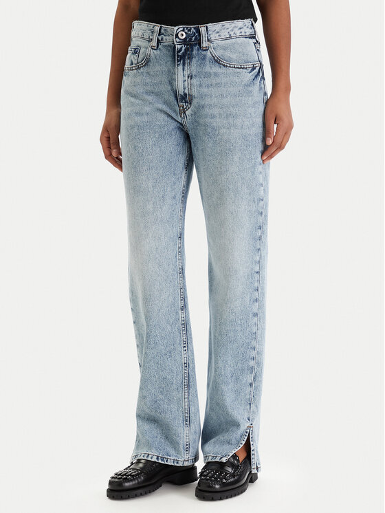 Karl Lagerfeld Jeans Jeansy B1W10070 Niebieski Straight Fit