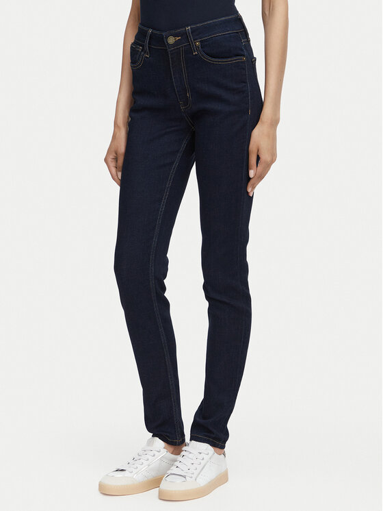 Guess Jeans Jeansy W5YA92 D7041 Granatowy Skinny Fit