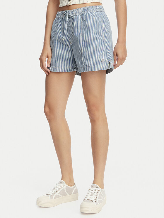 Guess Jeans Szorty jeansowe W6GD53 D7881 Niebieski Regular Fit