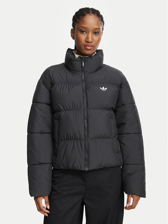 adidas Kurtka zimowa Short Padded Jacket KT4241 Czarny Regular Fit