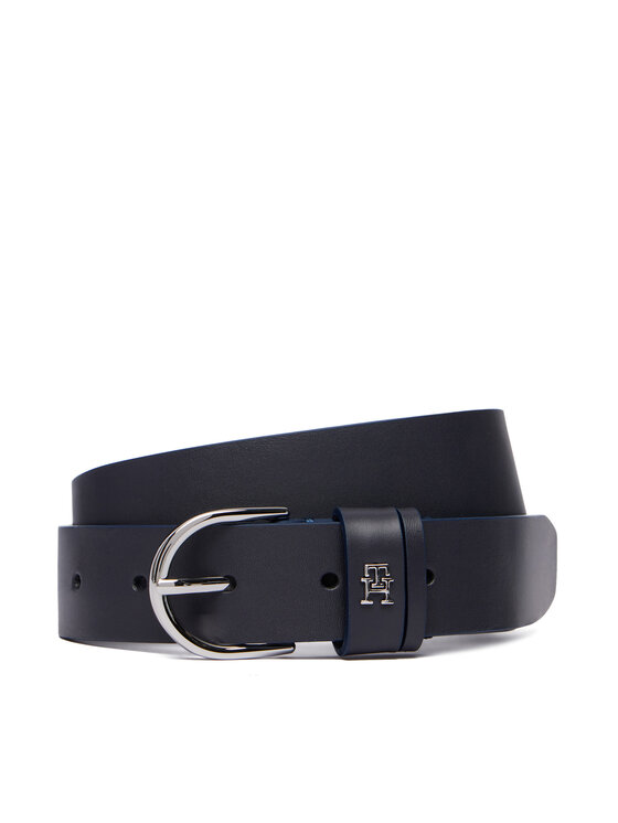 Tommy Hilfiger Pasek Essential Effortless 3.0 Sv AW0AW18688 Granatowy