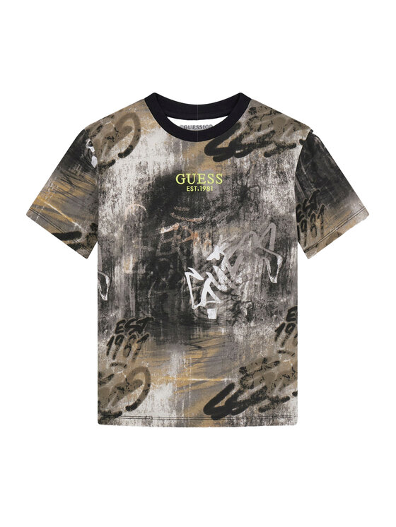 Guess T-Shirt L6RI04 K8HM4 Kolorowy Oversize