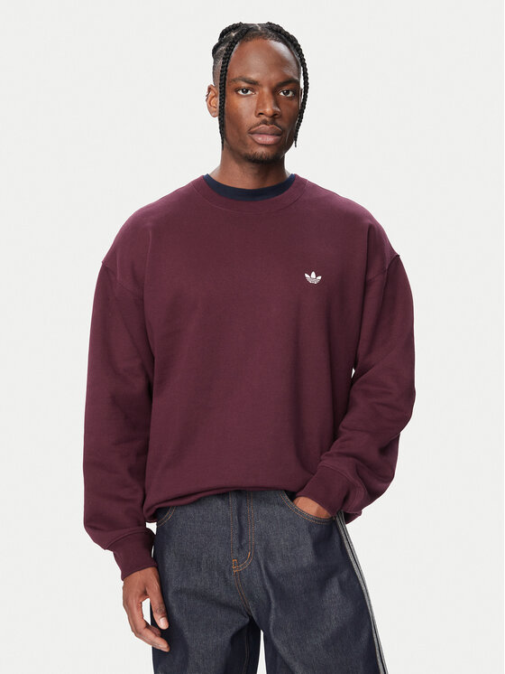 adidas Bluza Trefoil Essentials LL1046 Bordowy Regular Fit