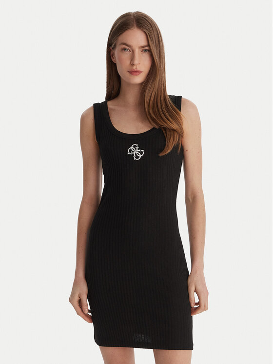 Guess Sukienka plażowa E6GK07 KG482 Czarny Regular Fit