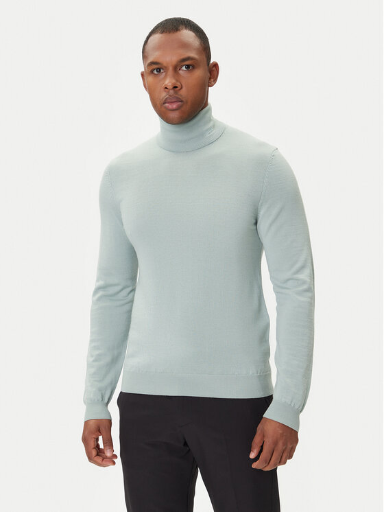 HUGO Sweter San Thomas-M 50474174 Zielony Regular Fit