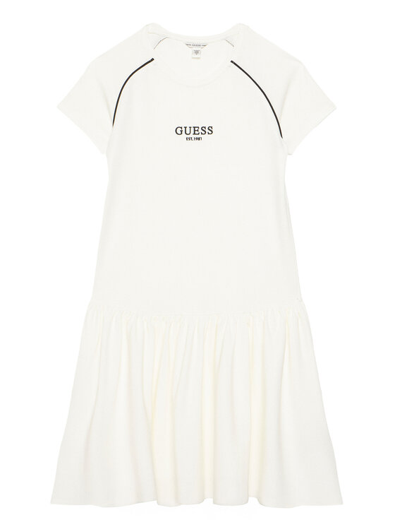 Guess Sukienka codzienna J6RK02 KCY62 Biały Regular Fit