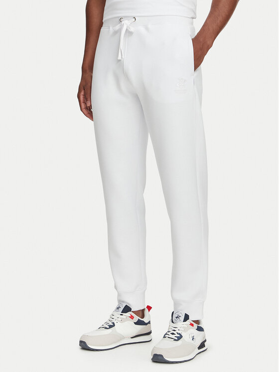 Beverly Hills Polo Club Spodnie dresowe M6340B Biały Regular Fit