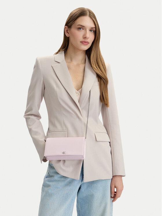 Calvin Klein Torebka Ck Wallet On Chain LV04F3319G Różowy jasny