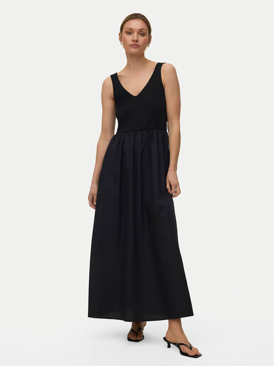 Vero Moda Sukienka letnia Vally 10345917 Czarny Loose Fit