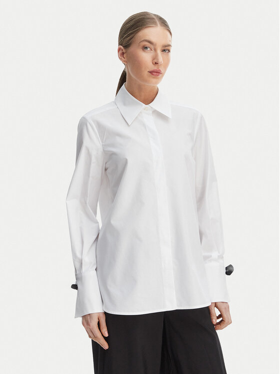 Marella Koszula Legume 2613111043 Biały Regular Fit