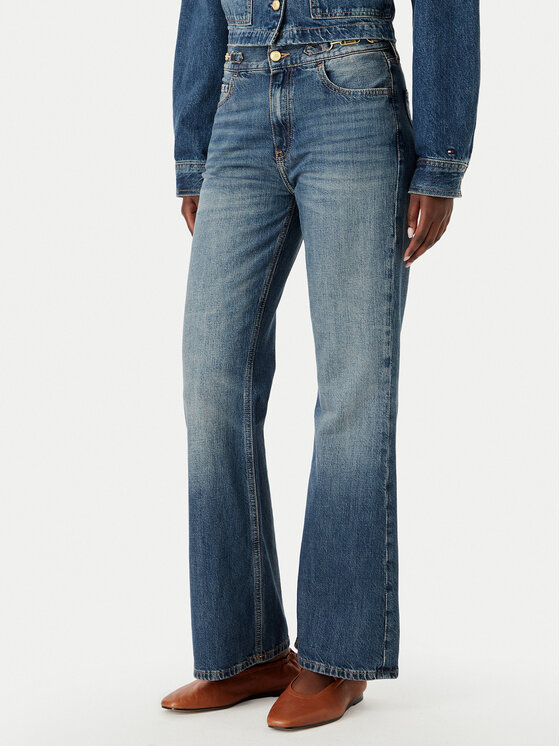 Tommy Hilfiger Jeansy WW0WW49963 Niebieski Flared Fit