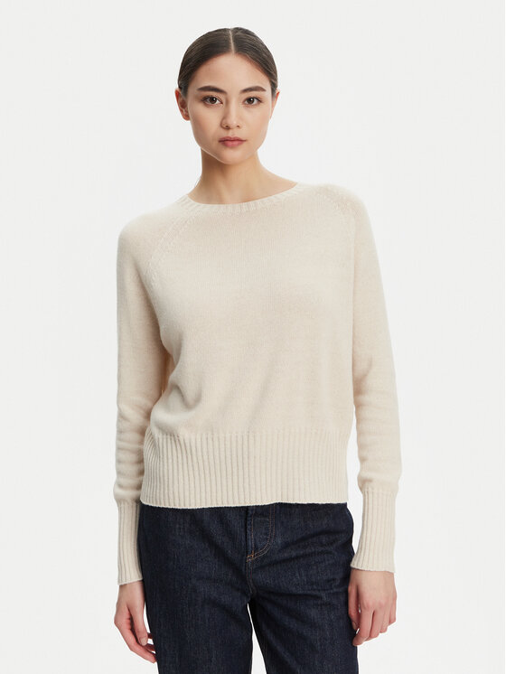 Marella Sweter Spider 2523366354 Beżowy Oversize
