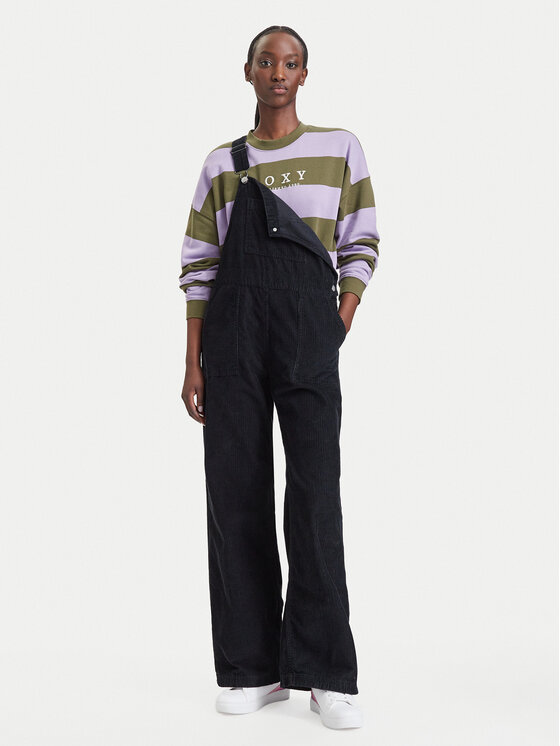 Roxy Ogrodniczki Trailblazer Overall ERJWO03022 Czarny Regular Fit