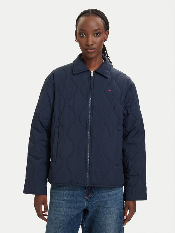 Tommy Jeans Kurtka przejściowa Tjw Coach DW0DW22909 Granatowy Regular Fit