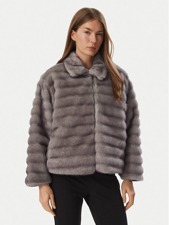 Marella Futro Emme by Marella Agio 2625456031 Szary Regular Fit