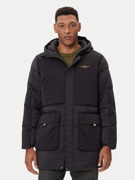 Aeronautica Militare Kurtka zimowa 252AB3015UCT04211 Czarny Regular Fit