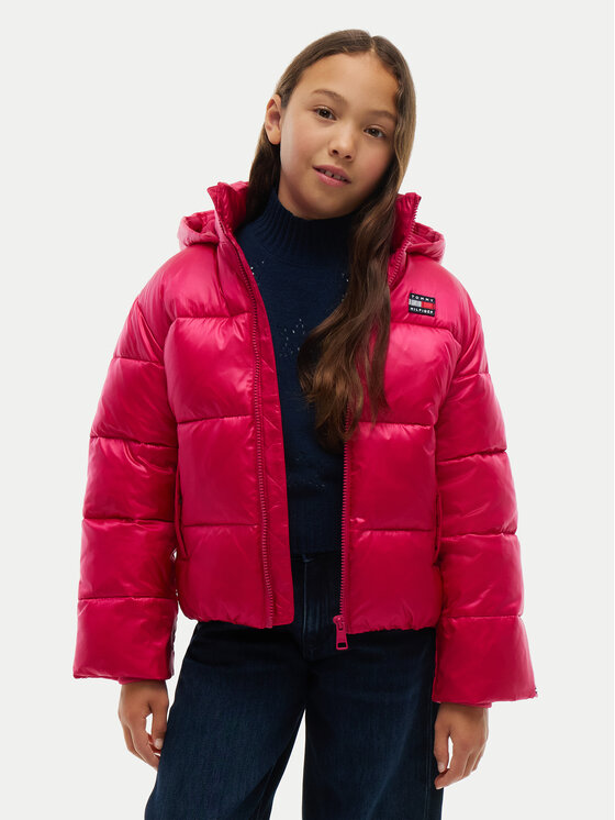 Tommy Hilfiger Kurtka zimowa KG0KG09586 Różowy Regular Fit