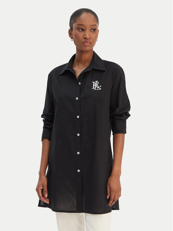 LAUREN RALPH LAUREN Koszula 20529276 Czarny Regular Fit
