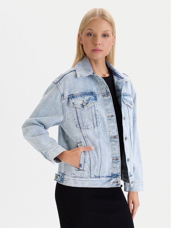Beverly Hills Polo Club Kurtka jeansowa W126-BHLJT-1003-22D Niebieski Relaxed Fit