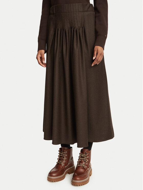 Weekend Max Mara Spódnica midi Ovest 2625106032 Brązowy Regular Fit