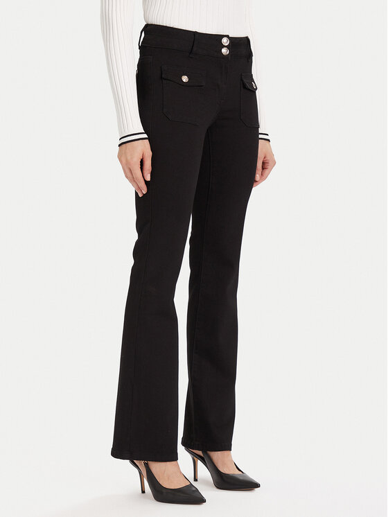 Morgan Jeansy 241-POLEN Czarny Bootcut Fit