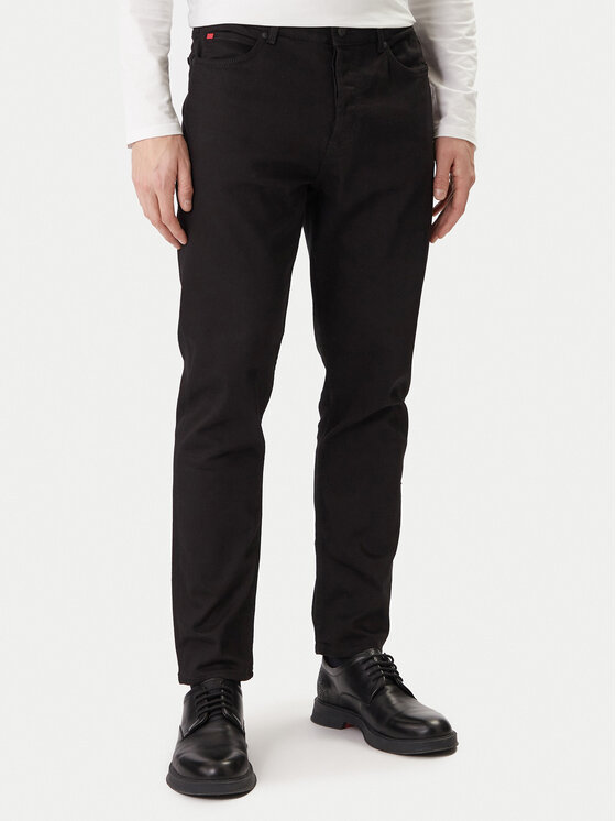 HUGO Jeansy 50554144 Czarny Regular Fit