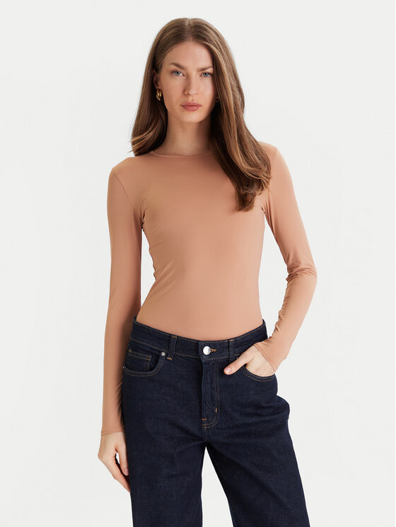 ONLY Body Frida 15343926 Beżowy Slim Fit