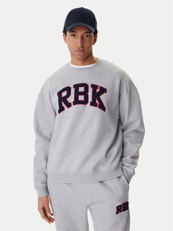 Reebok Bluza Barry RK25553CCM Szary Relaxed Fit