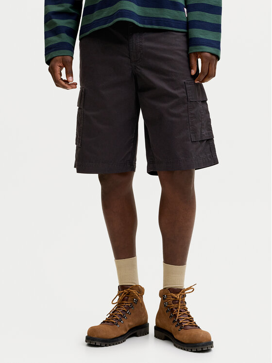 Jack & Jones Szorty materiałowe Stcole 12292263 Czarny Regular Fit