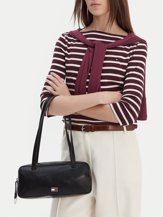 Tommy Jeans Torebka Tjw City Shoulder Bag AW0AW18075 Czarny