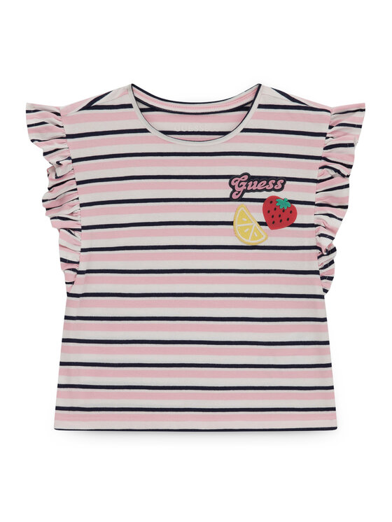 Guess T-Shirt K6GI09 K9NE4 Różowy Regular Fit