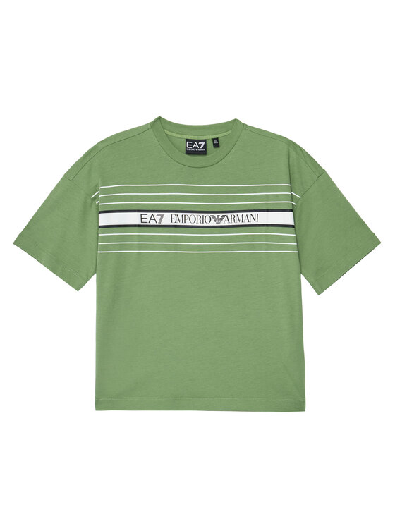 EA7 Emporio Armani T-Shirt 7B000069 AF10378 U7203 Zielony Relaxed Fit