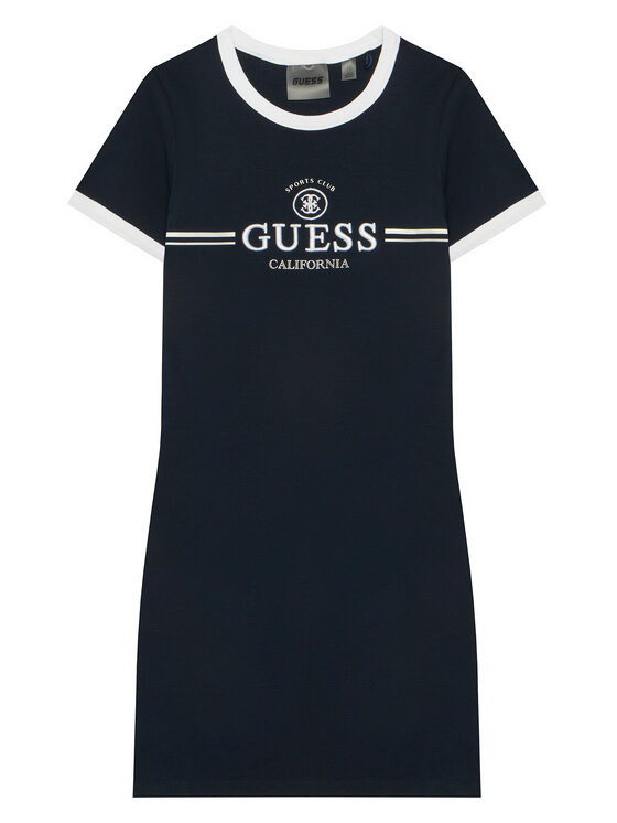 Guess Sukienka codzienna J6GK26 KCQX1 Granatowy Slim Fit