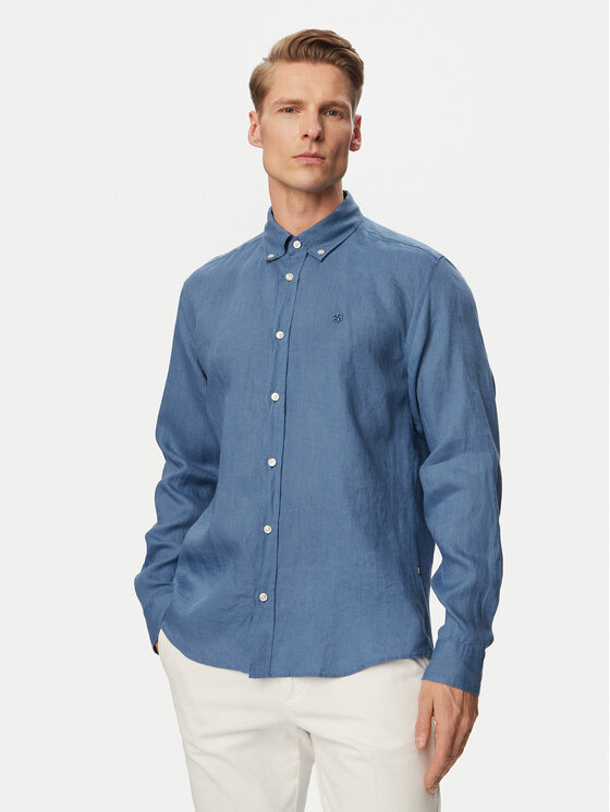BOSS Koszula H-Liam 50556077 Niebieski Regular Fit