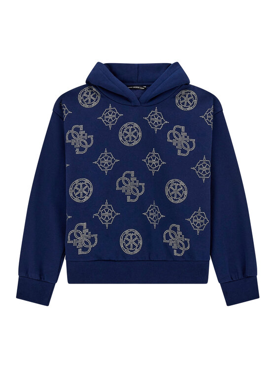 Guess Bluza J5BQ09 KCKF2 Granatowy Relaxed Fit