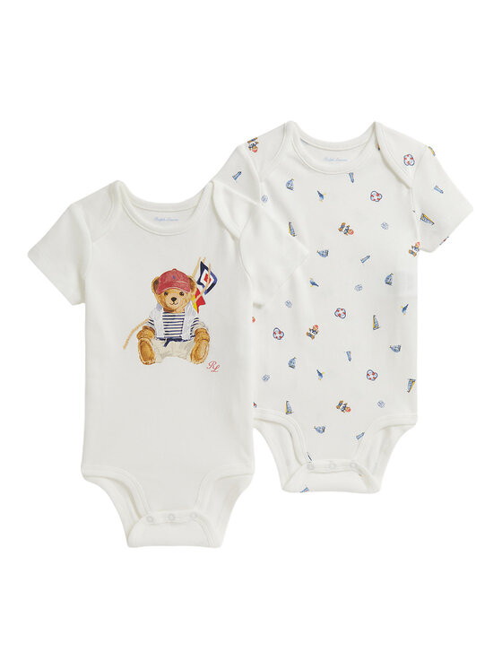 Polo Ralph Lauren Komplet body dziecięcych 320B14078001 Biały