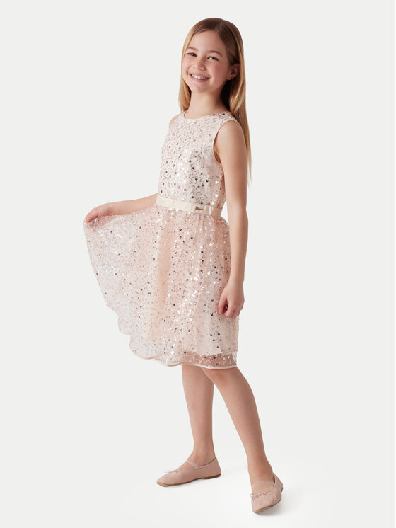 Guess Sukienka elegancka J6RK25 KCLM0 Różowy Regular Fit