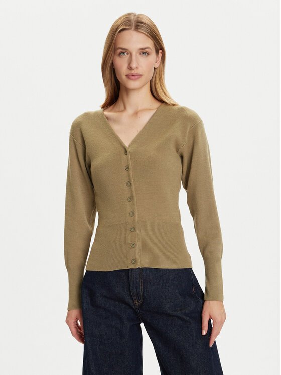 Vero Moda Kardigan Saba 10334777 Zielony Regular Fit
