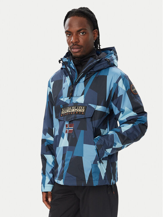 Napapijri Kurtka anorak Rf Next Aop 1 NP0A8AHX Granatowy Regular Fit