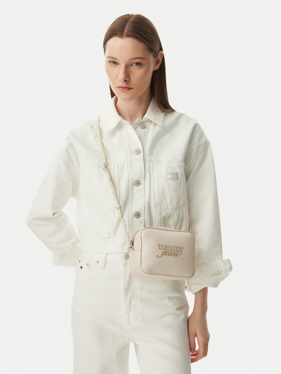 Tommy Jeans Torebka Tjw Must Camera Bag AW0AW18451 Kremowy
