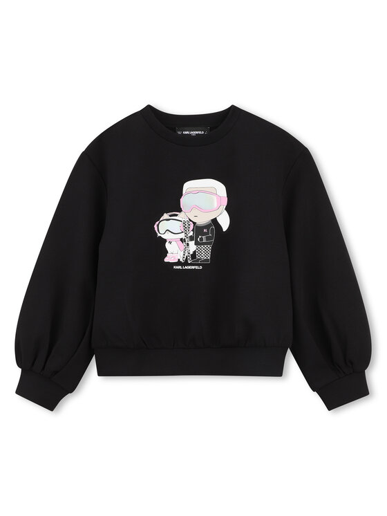 Karl Lagerfeld Kids Bluza Z31318 D Czarny Regular Fit